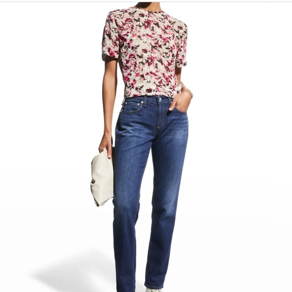 Rag & Bone Gia Cropped Burnout Tee - Picture 3 of 7